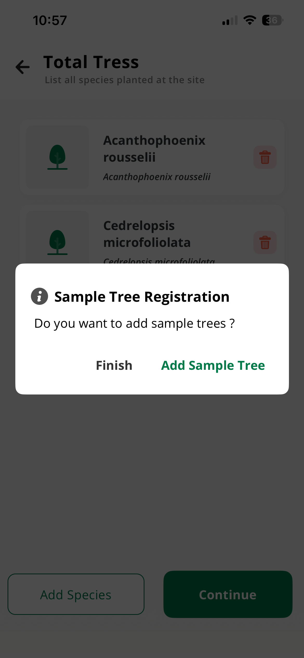 Asking for sample tree